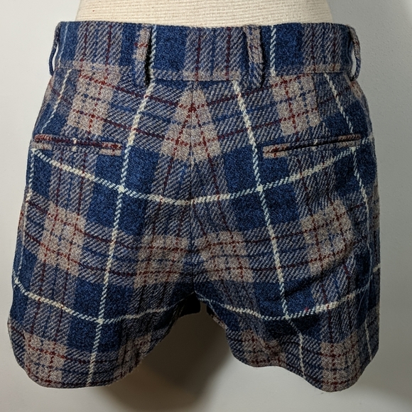 NWT Women's Boast Blue Harris Tweed Shorts Size 6 - Picture 3 of 8